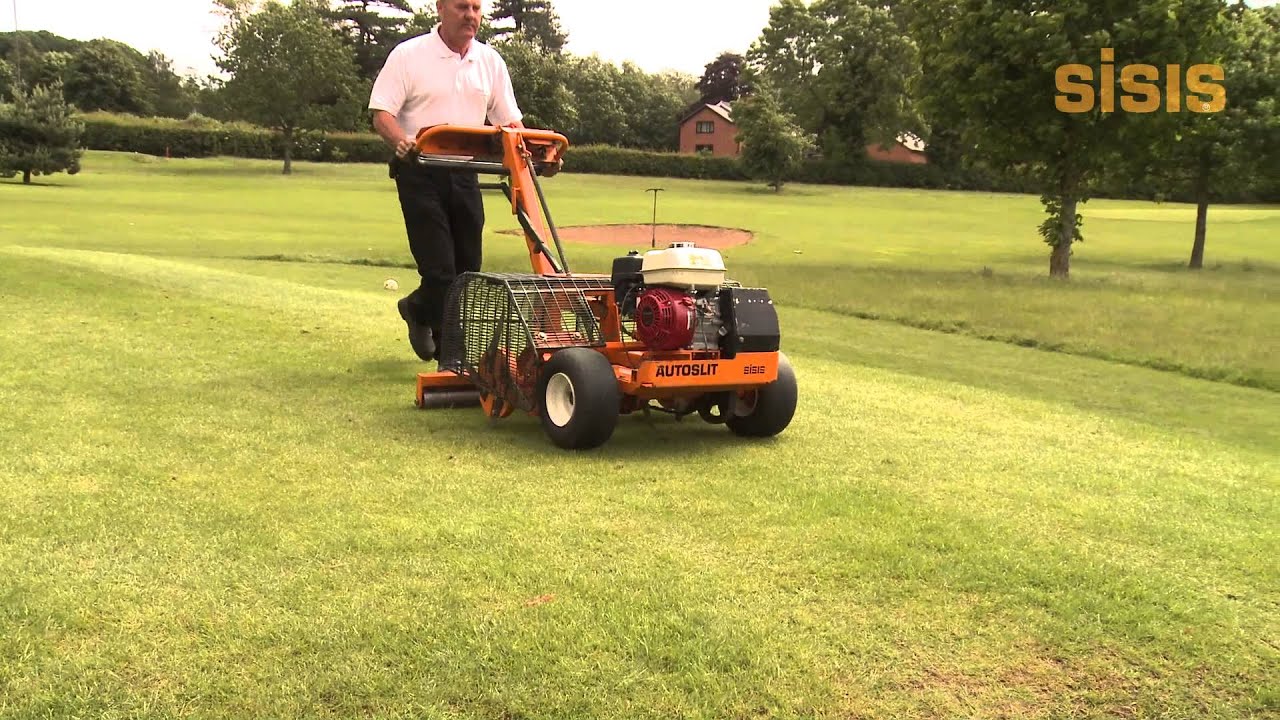 Video - SISIS-Autoslit-pedestrian-slitter-for-golf-course-maintenance