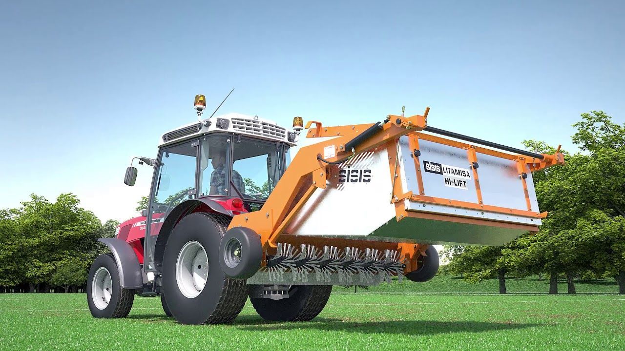 Video - SISIS-Tractor-Mounted-Sweepers-for-Golf-Courses-and-Sports-Pitches.